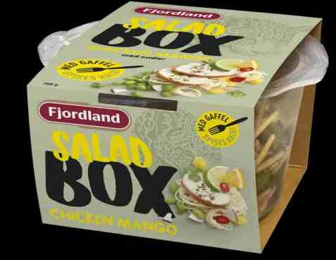 Bilde av Fjordland salad box Chicken Mango Salad. Bilde av Fjordland salad box Chicken Mango Salad.