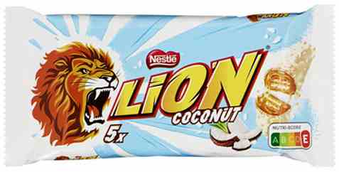 Bilde av Nestle Lion Coconut Snack Size 150g. Bilde av Nestle Lion Coconut Snack Size 150g.