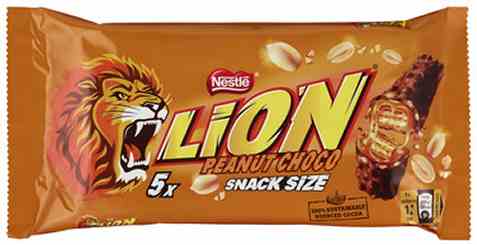 Bilde av Nestle Lion Peanut Snack Size 155g.