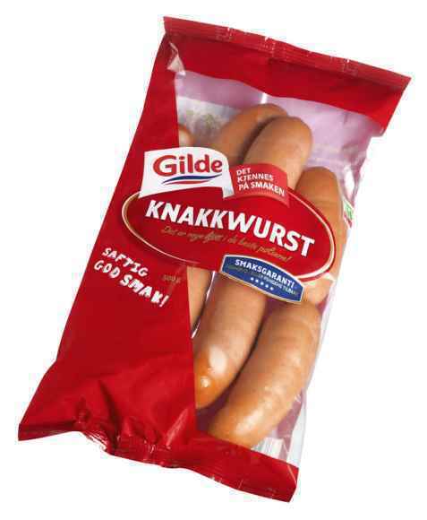 Bilde av Gilde Knakkwurst. Bilde av Gilde Knakkwurst.