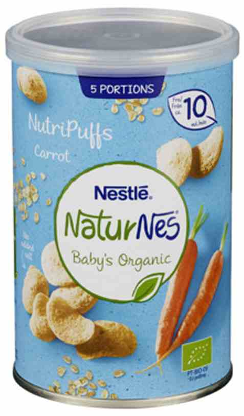 Bilde av Nestle naturnes økologisk nutripuff carrot 10 mnd. Bilde av Nestle naturnes økologisk nutripuff carrot 10 mnd.