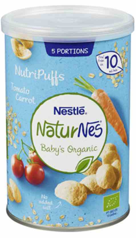 Bilde av Nestle naturnes økologisk nutripuff Tomato 10 mnd. Bilde av Nestle naturnes økologisk nutripuff Tomato 10 mnd.