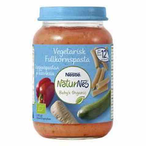 Bilde av Nestlé naturnes økologisk Fullkornspasta med grønnsaker 12 mnd.