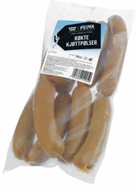 Bilde av Rema 1000 prima Kjøttpølse 720g. Bilde av Rema 1000 prima Kjøttpølse 720g.