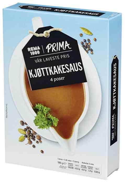 Bilde av Rema 1000 Prima Kjøttkakesaus 180gr. Bilde av Rema 1000 Prima Kjøttkakesaus 180gr.