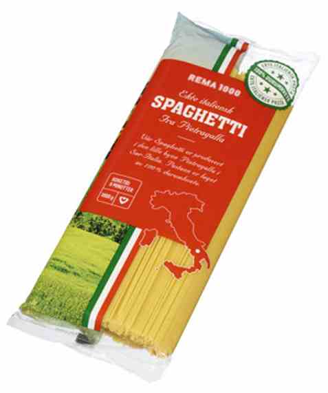Bilde av Rema 1000 Spagetti 1kg. Bilde av Rema 1000 Spagetti 1kg.