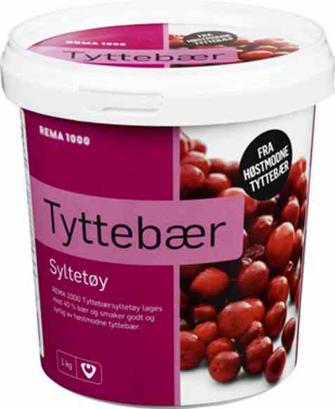 Bilde av Rema 1000 tyttebærsyltetøy 1kg. Bilde av Rema 1000 tyttebærsyltetøy 1kg.