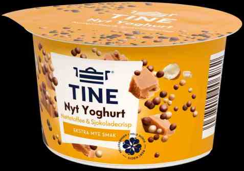 Bilde av Tine Yoghurt Nyt nøttetoffee og sjokocrisp. Bilde av Tine Yoghurt Nyt nøttetoffee og sjokocrisp.