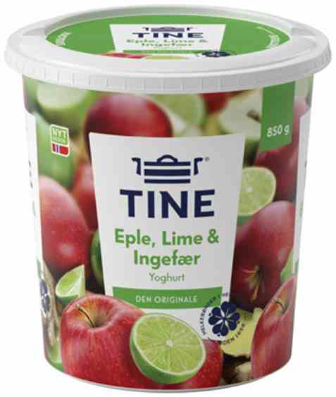 Bilde av Tine Yoghurt Lime/eple/ingefær. Bilde av Tine Yoghurt Lime/eple/ingefær.