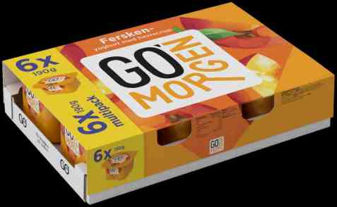 Bilde av Tine Go morgen Yoghurt fersken 6pk. Bilde av Tine Go morgen Yoghurt fersken 6pk.