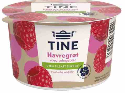 Bilde av Tine Go Morgen uten havregrøt bringebær. Bilde av Tine Go Morgen uten havregrøt bringebær.
