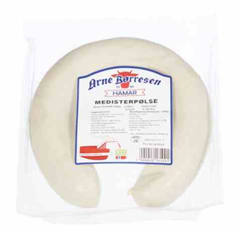 Bilde av Arne Børresen Medisterpølse 350gr. Bilde av Arne Børresen Medisterpølse 350gr.