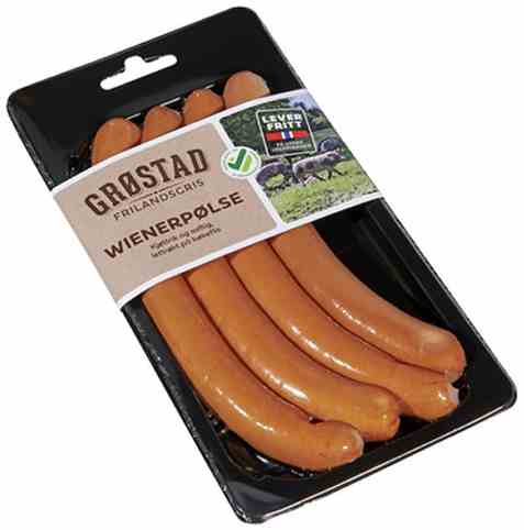 Bilde av Grøstadgris Wienerpølse 220gr. Bilde av Grøstadgris Wienerpølse 220gr.