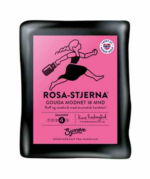 Bilde av Synnøve Rosa Stjerna 400g. Bilde av Synnøve Rosa Stjerna 400g.