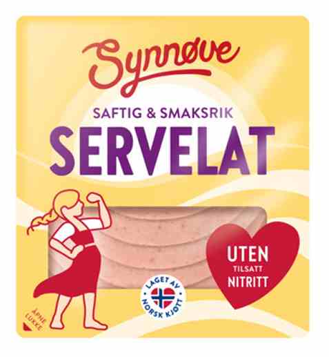 Bilde av Synnøve Skivet servelat 100g. Bilde av Synnøve Skivet servelat 100g.