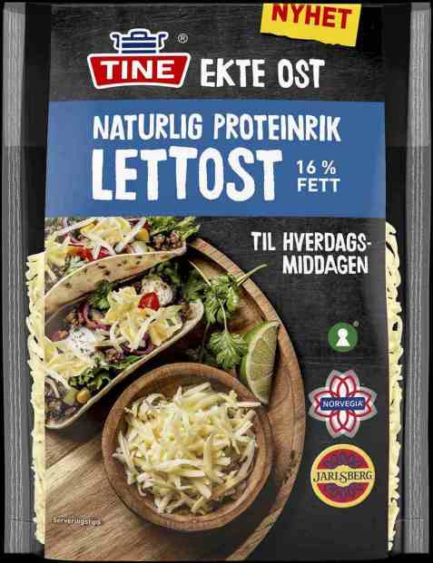 Bilde av Tine Naturlig Proteinrik Revet Lettost. Bilde av Tine Naturlig Proteinrik Revet Lettost.