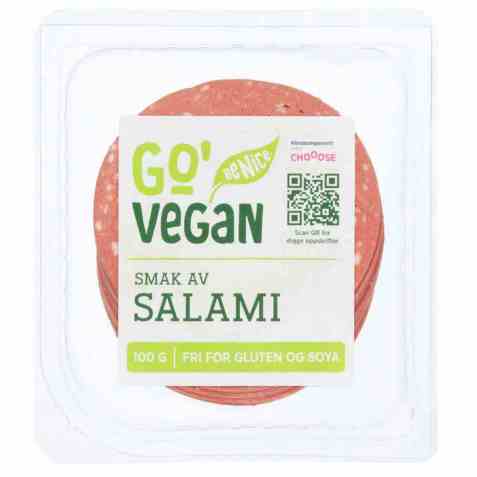 Bilde av Go Vegan smak av salami 100gr. Bilde av Go Vegan smak av salami 100gr.