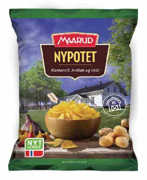 Bilde av Maarud nypotet kantarell&hvitløk og chili. Bilde av Maarud nypotet kantarell&hvitløk og chili.