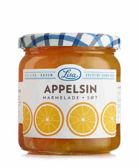 Bilde av Lisa appelsinmarmelade søt. Bilde av Lisa appelsinmarmelade søt.