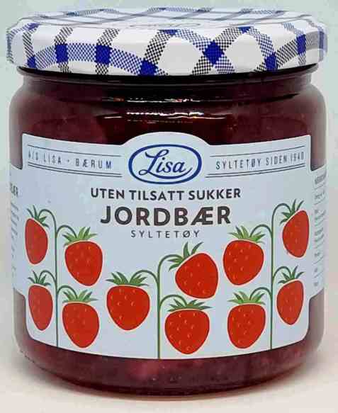 Bilde av Lisa Jordbærsyltetøy Uten Tilsatt Sukker. Bilde av Lisa Jordbærsyltetøy Uten Tilsatt Sukker.
