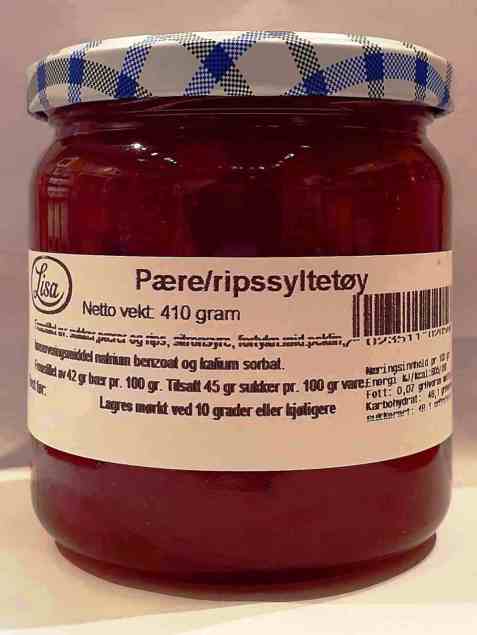 Bilde av Lisa pære og ripssyltetøy. Bilde av Lisa pære og ripssyltetøy.