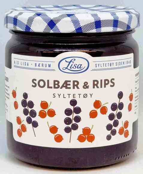 Bilde av Lisa solbær og ripssyltetøy. Bilde av Lisa solbær og ripssyltetøy.