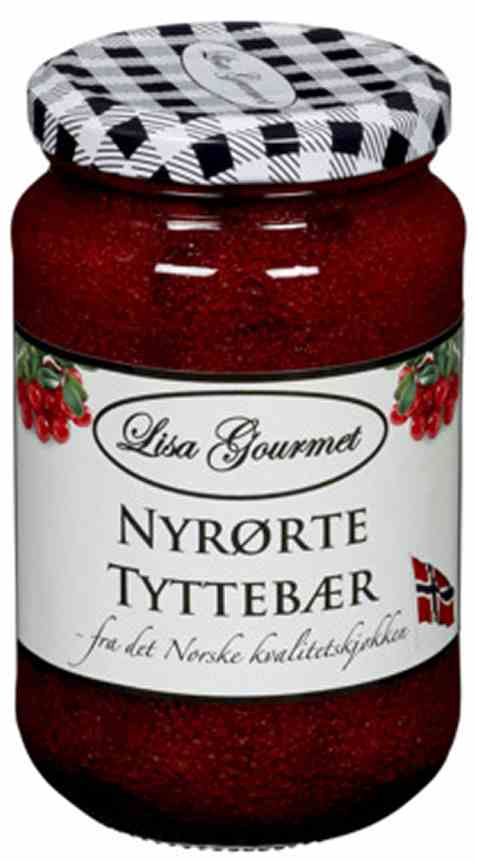 Bilde av Lisa gourmet nyrørte tyttebær 365gr. Bilde av Lisa gourmet nyrørte tyttebær 365gr.
