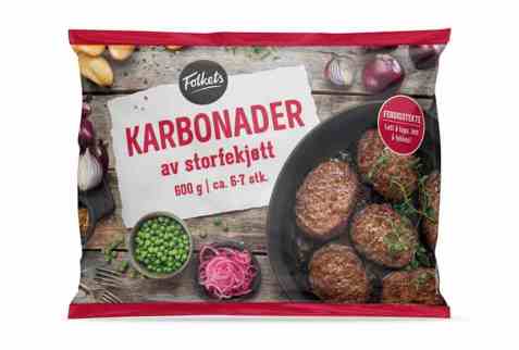 Bilde av Folkets Karbonader Av Storfekjøtt 600g. Bilde av Folkets Karbonader Av Storfekjøtt 600g.