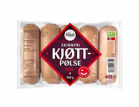 Bilde av Folkets Kjøttpølser Røkte U/Skinn 460gr. Bilde av Folkets Kjøttpølser Røkte U/Skinn 460gr.