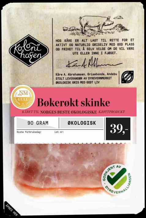 Bilde av Kolonihagen Bøkerøkt skinke. Bilde av Kolonihagen Bøkerøkt skinke.