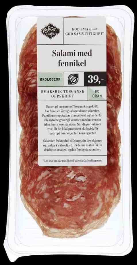 Bilde av Kolonihagen Salami med fennikel.
