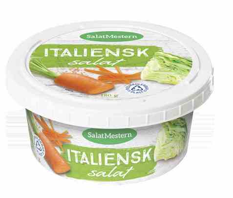Bilde av Salatmesteren italiensk salat uten kjøtt 180gr. Bilde av Salatmesteren italiensk salat uten kjøtt 180gr.