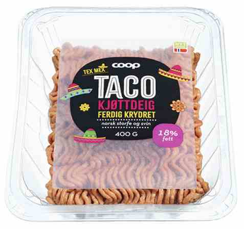 Bilde av Coop Tacodeig Storfe/svin 50/50 400g.