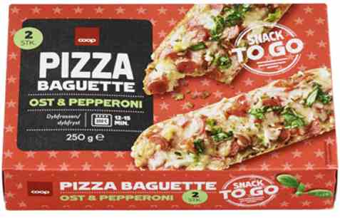 Bilde av Coop pizza baguette pepperoni.