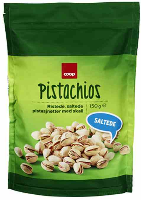 Bilde av Coop Saltede Pistasjnøtter med Skall. Bilde av Coop Saltede Pistasjnøtter med Skall.