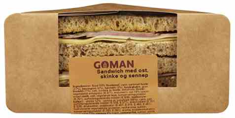 Bilde av Goman Sandwich Ost og Skinke 200g. Bilde av Goman Sandwich Ost og Skinke 200g.