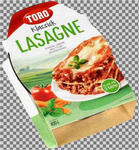 Bilde av Toro lasagne ferdig. Bilde av Toro lasagne ferdig.