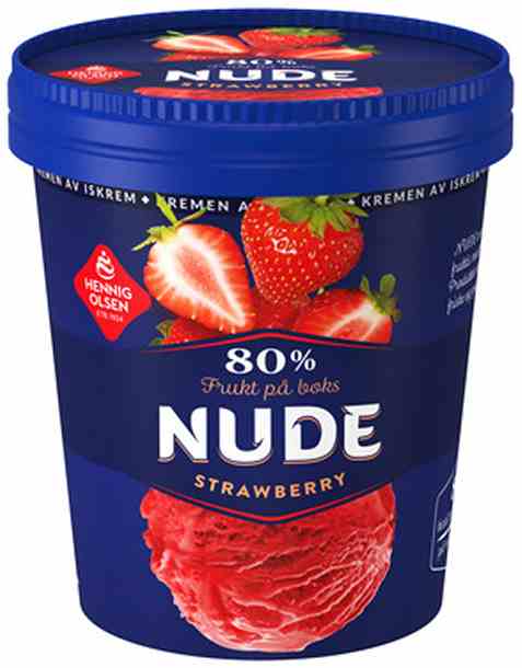 Bilde av Hennig Olsen nude Strawberry spann. Bilde av Hennig Olsen nude Strawberry spann.