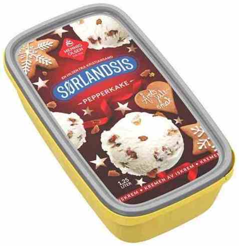 Bilde av Hennig Olsen Sørlandsis pepperkake. Bilde av Hennig Olsen Sørlandsis pepperkake.