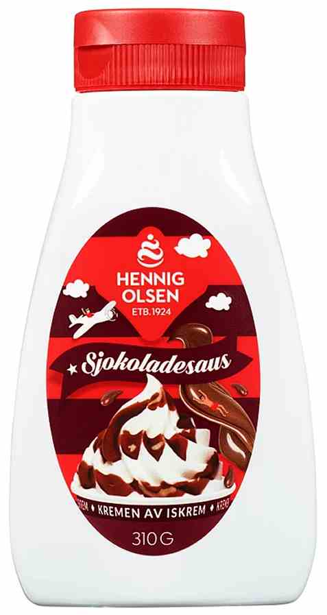 Bilde av Hennig Olsen Sjokoladesaus 310gr. Bilde av Hennig Olsen Sjokoladesaus 310gr.