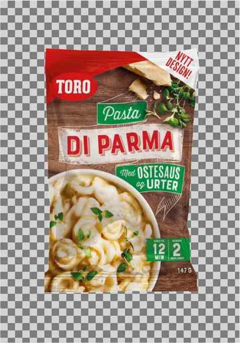 Bilde av Toro Pasta di Parma tilberedt. Bilde av Toro Pasta di Parma tilberedt.