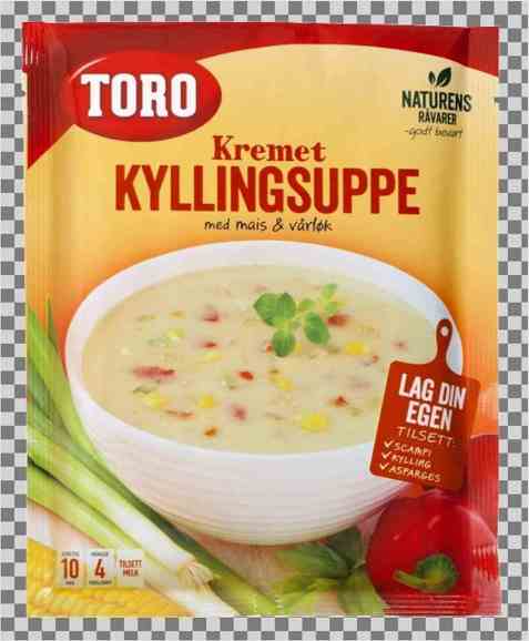 Bilde av Toro kremet kyllingsuppe med mais og vårløk. Bilde av Toro kremet kyllingsuppe med mais og vårløk.