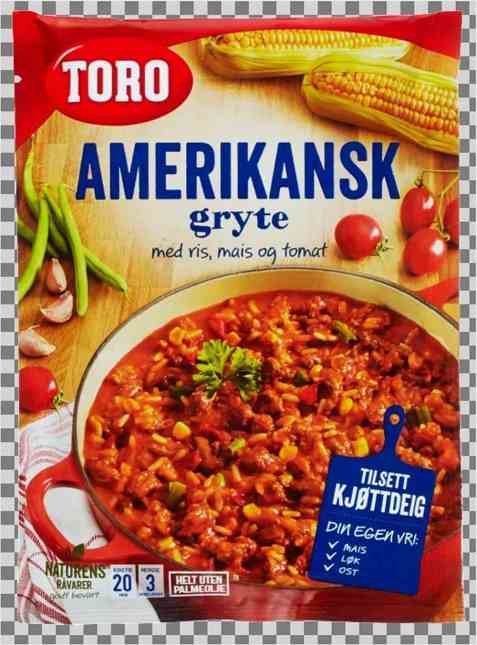 Bilde av Toro amerikansk gryte med ris tilberedt. Bilde av Toro amerikansk gryte med ris tilberedt.