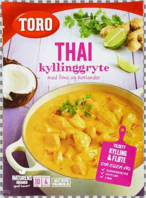Bilde av Toro thai kyllinggryte. Bilde av Toro thai kyllinggryte.