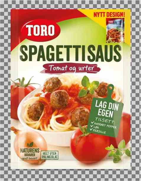 Bilde av Toro spagettisaus. Bilde av Toro spagettisaus.