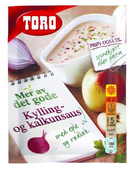 Bilde av Toro kylling og kalkunsaus med eple og rødløk. Bilde av Toro kylling og kalkunsaus med eple og rødløk.