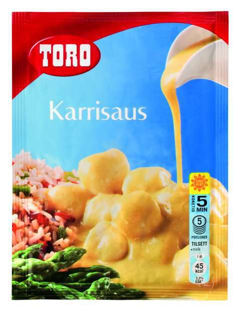 Bilde av Toro karrisaus tilberedt. Bilde av Toro karrisaus tilberedt.