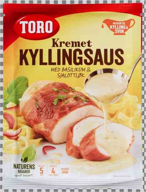 Bilde av Toro kremet kyllingsaus med basilikum og sjalottløk. Bilde av Toro kremet kyllingsaus med basilikum og sjalottløk.