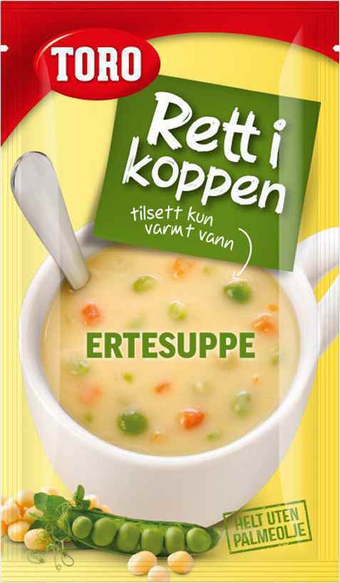 Bilde av Toro Rett i Koppen Ertesuppe med kjøtt og krutonger. Bilde av Toro Rett i Koppen Ertesuppe med kjøtt og krutonger.