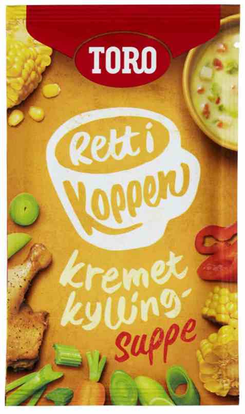 Bilde av Toro Rett i Koppen Kremet kyllingsuppe. Bilde av Toro Rett i Koppen Kremet kyllingsuppe.